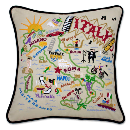 Midwest City Embroidered Decorative Throw Pillow