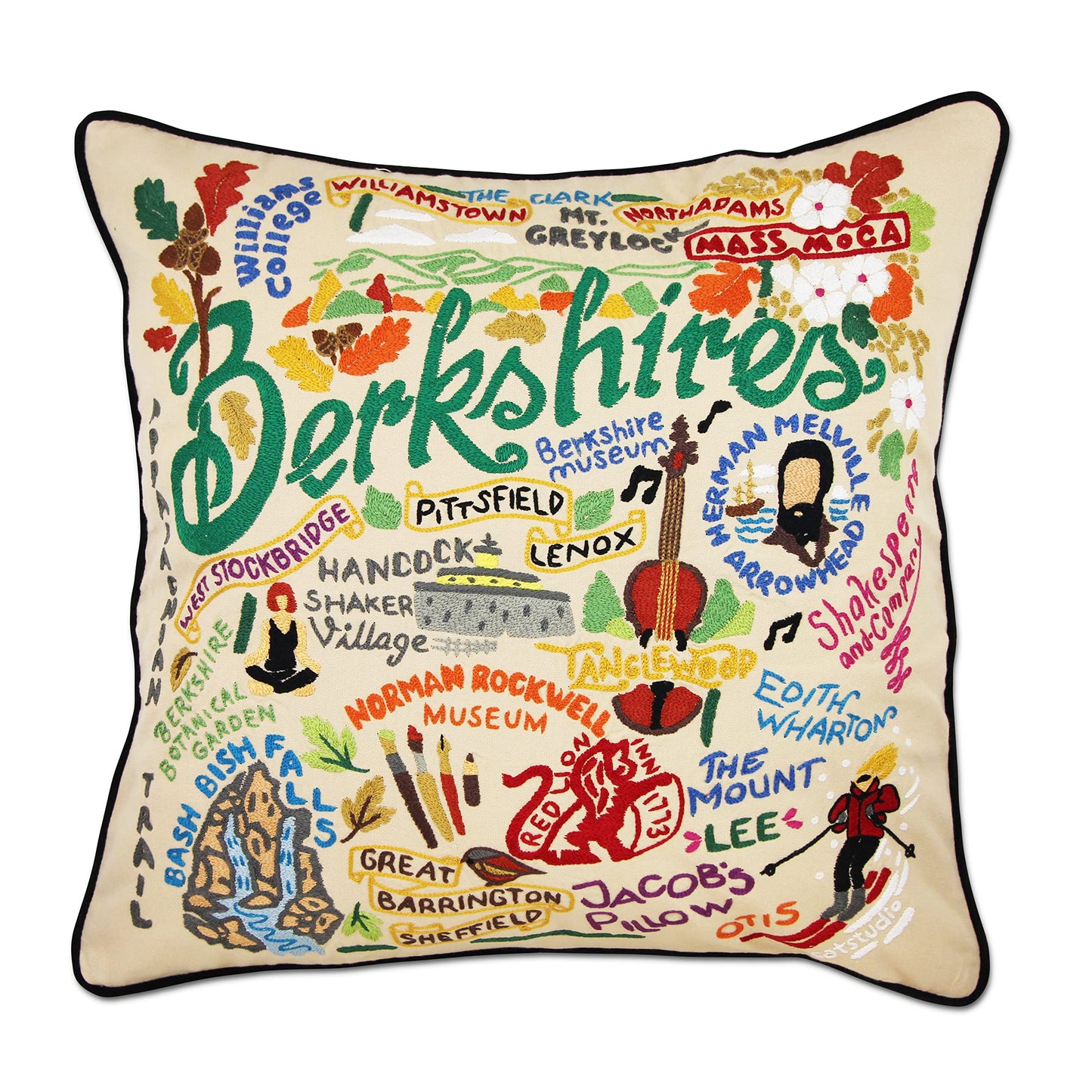 Midwest City Embroidered Decorative Throw Pillow