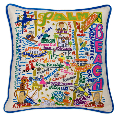 Midwest City Embroidered Decorative Throw Pillow