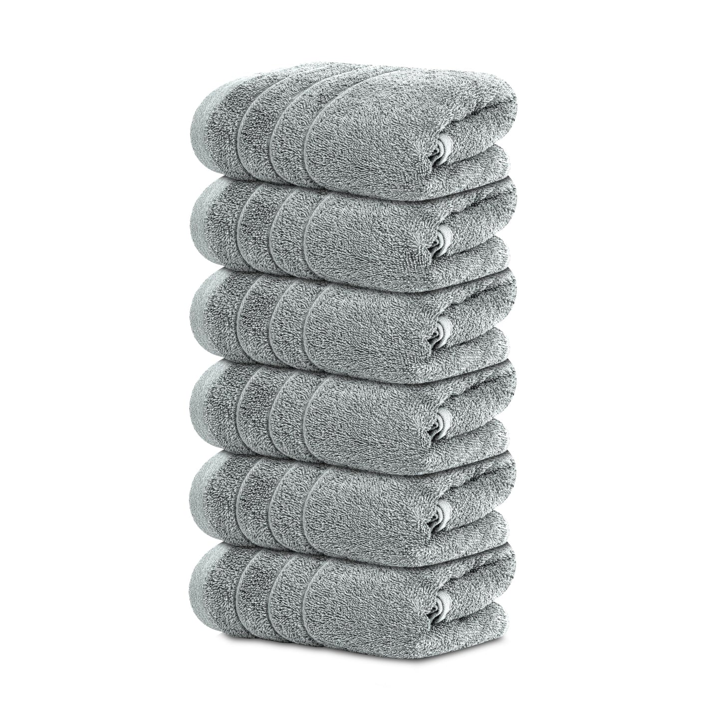 Soft Cotton Hand Towel Set Quick-Dry 6-Pack