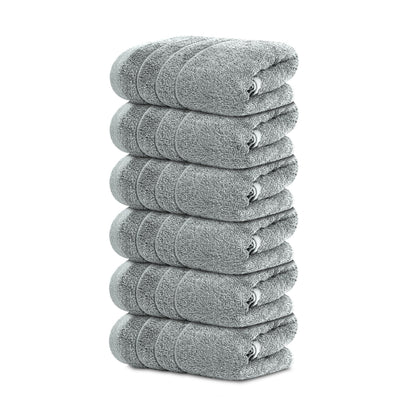 Soft Cotton Hand Towel Set Quick-Dry 6-Pack