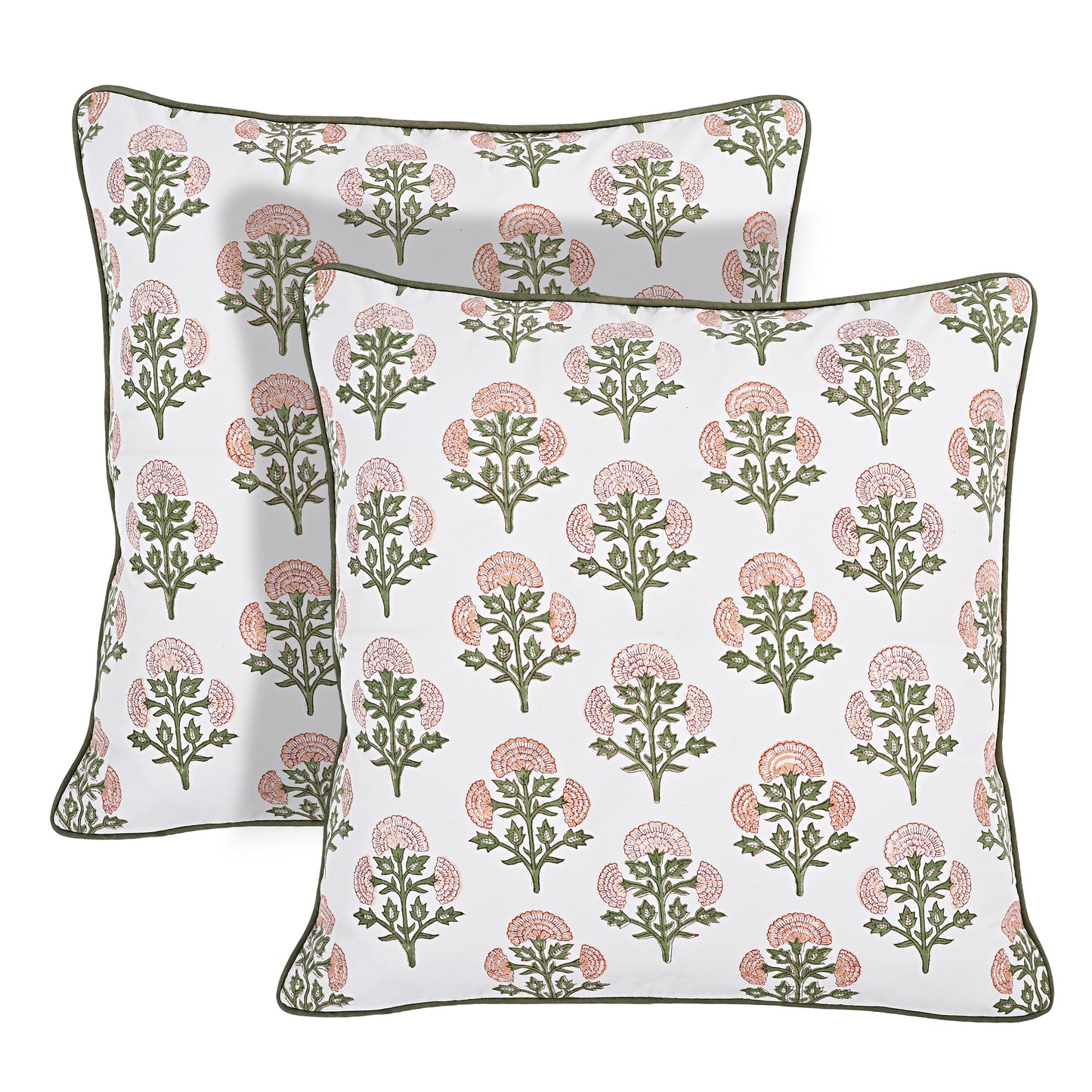 Block Print Cotton Decorative Cushion Cover Set