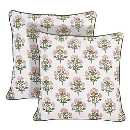 Block Print Cotton Decorative Cushion Cover Set