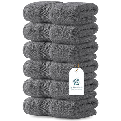 Luxury Cotton Hand Towel Set Hotel Spa 6-Pack
