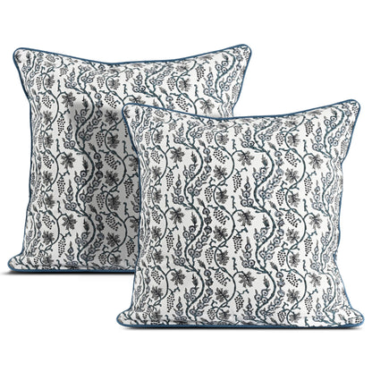 Block Print Cotton Decorative Cushion Cover Set