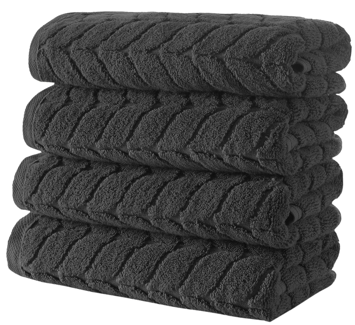 Turkish Cotton Towel Set Soft Plush Jacquard Design