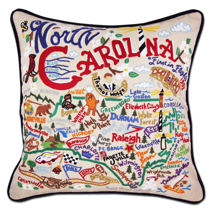 Midwest City Embroidered Decorative Throw Pillow