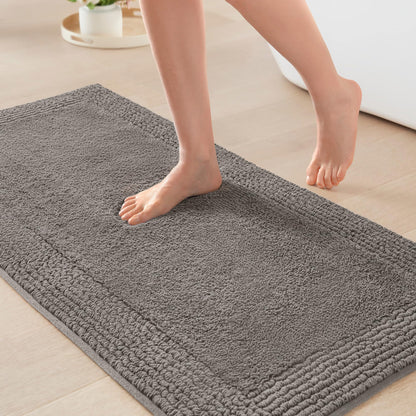 Luxury Cotton Tufted Bath Rug with Reversible Design