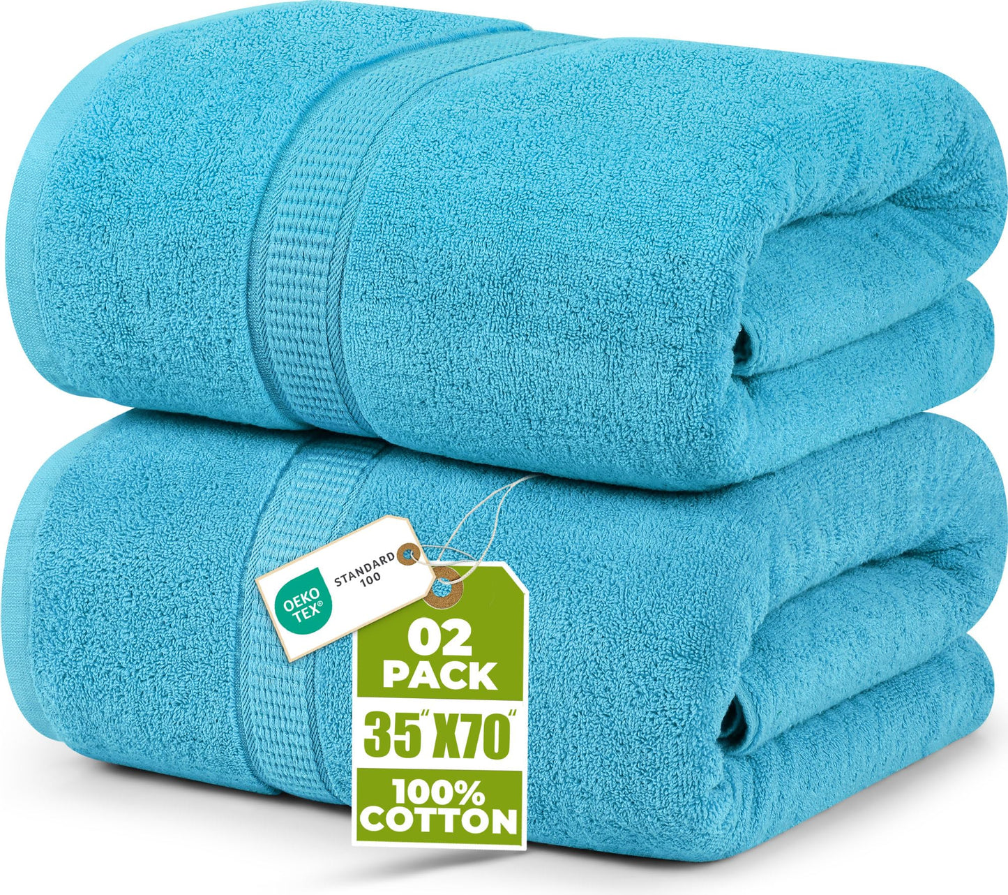 Jumbo Cotton Bath Sheet Extra Large Soft Quick-Dry