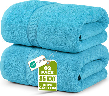 Jumbo Cotton Bath Sheet Extra Large Soft Quick-Dry