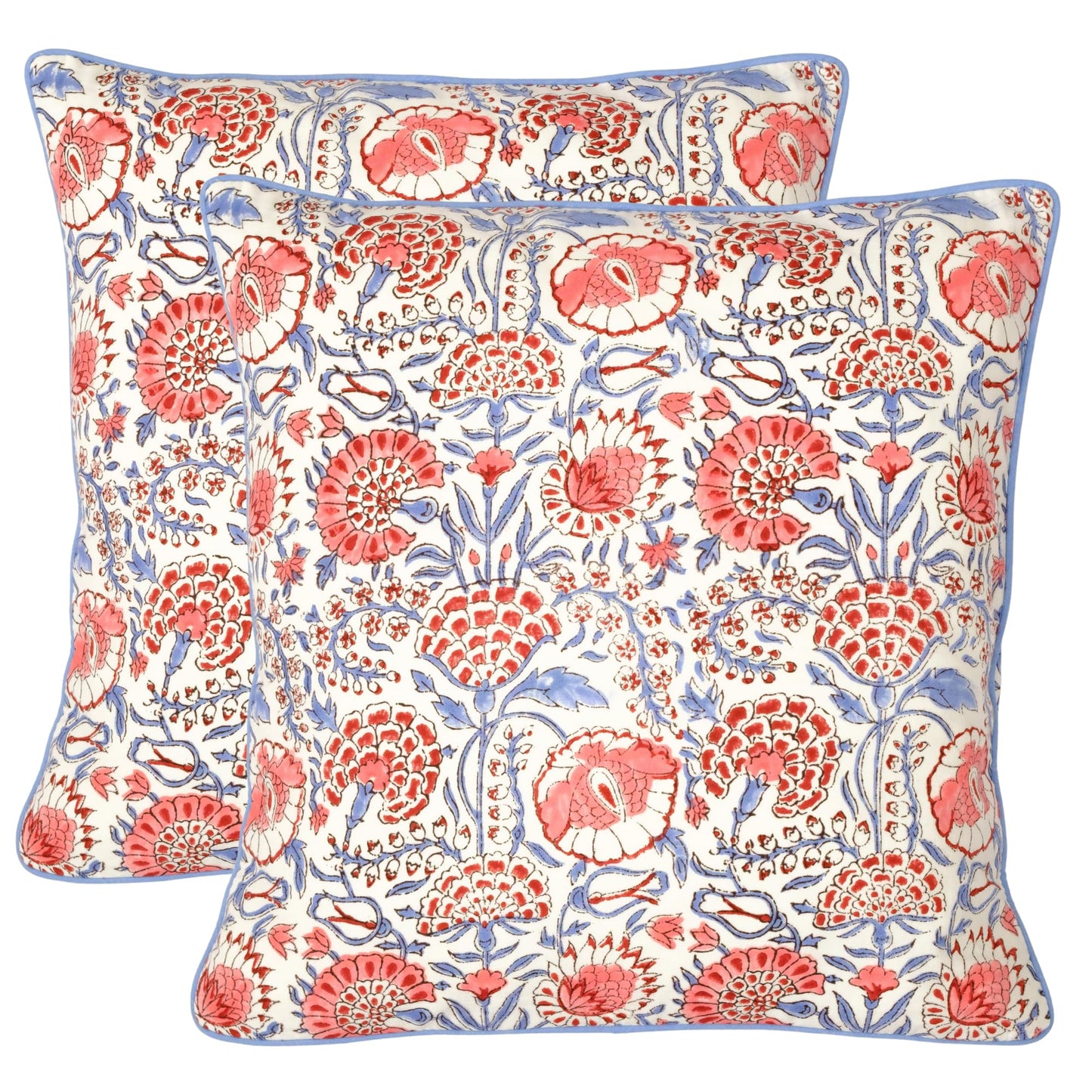 Block Print Cotton Decorative Cushion Cover Set