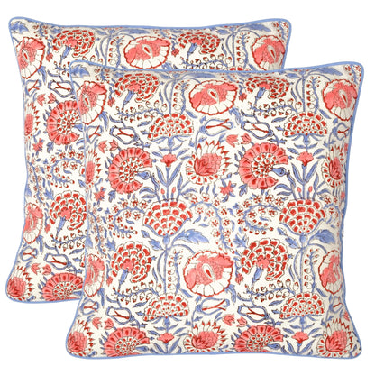 Block Print Cotton Decorative Cushion Cover Set
