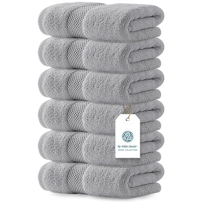 Luxury Cotton Hand Towel Set Hotel Spa 6-Pack