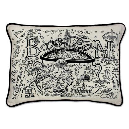 Midwest City Embroidered Decorative Throw Pillow