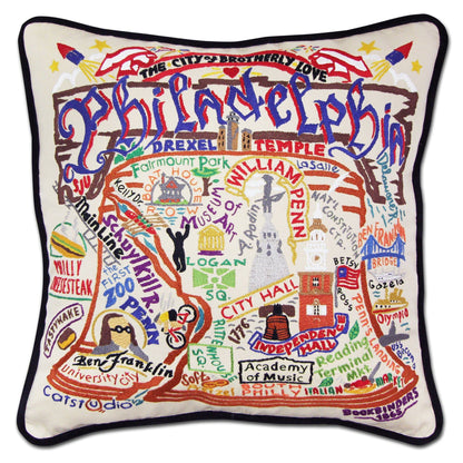 Midwest City Embroidered Decorative Throw Pillow