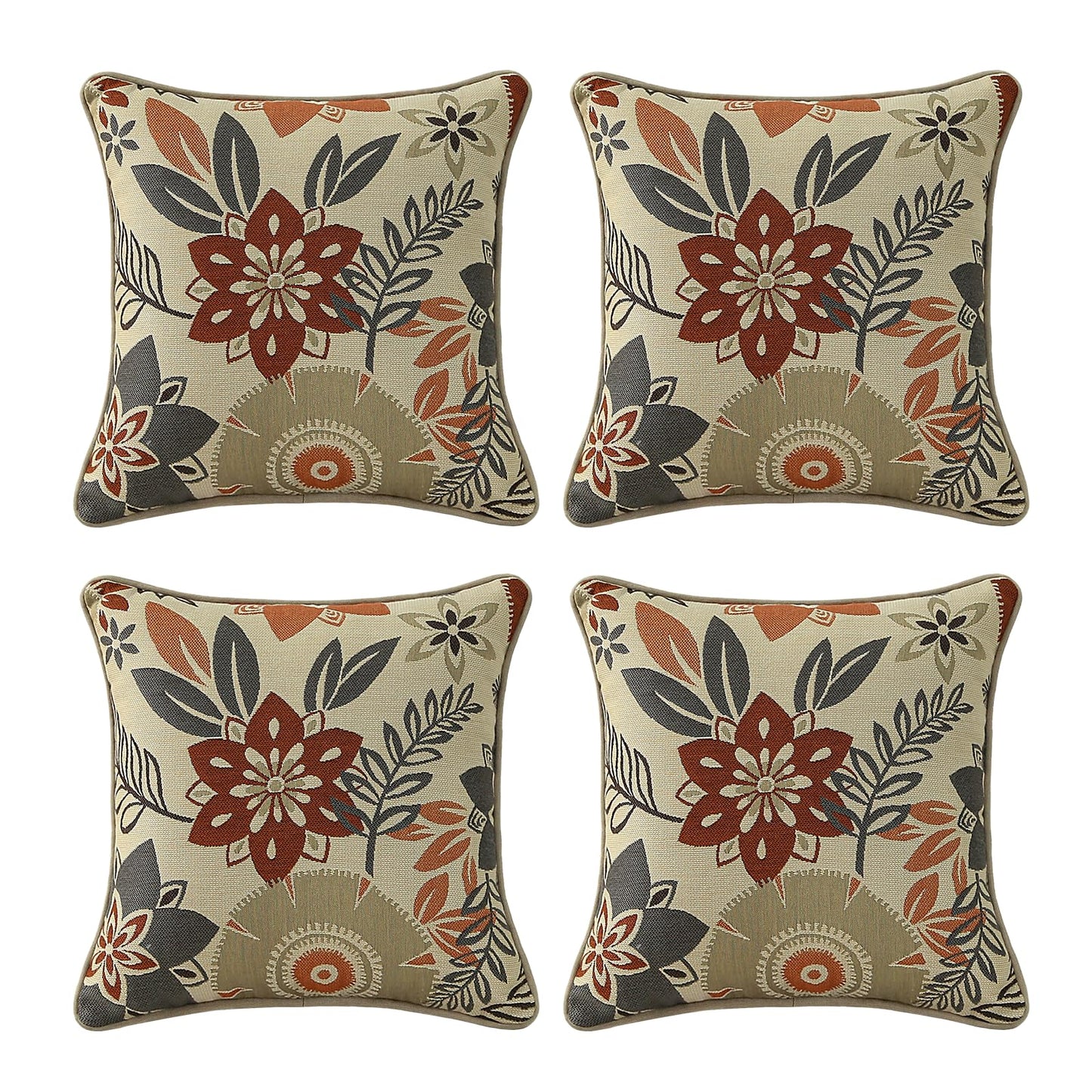 Outdoor Decorative Pillow Set for Patio Couch