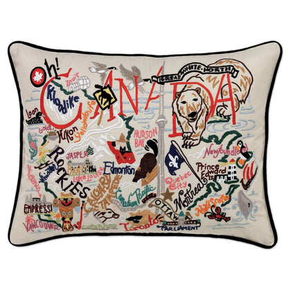 Midwest City Embroidered Decorative Throw Pillow