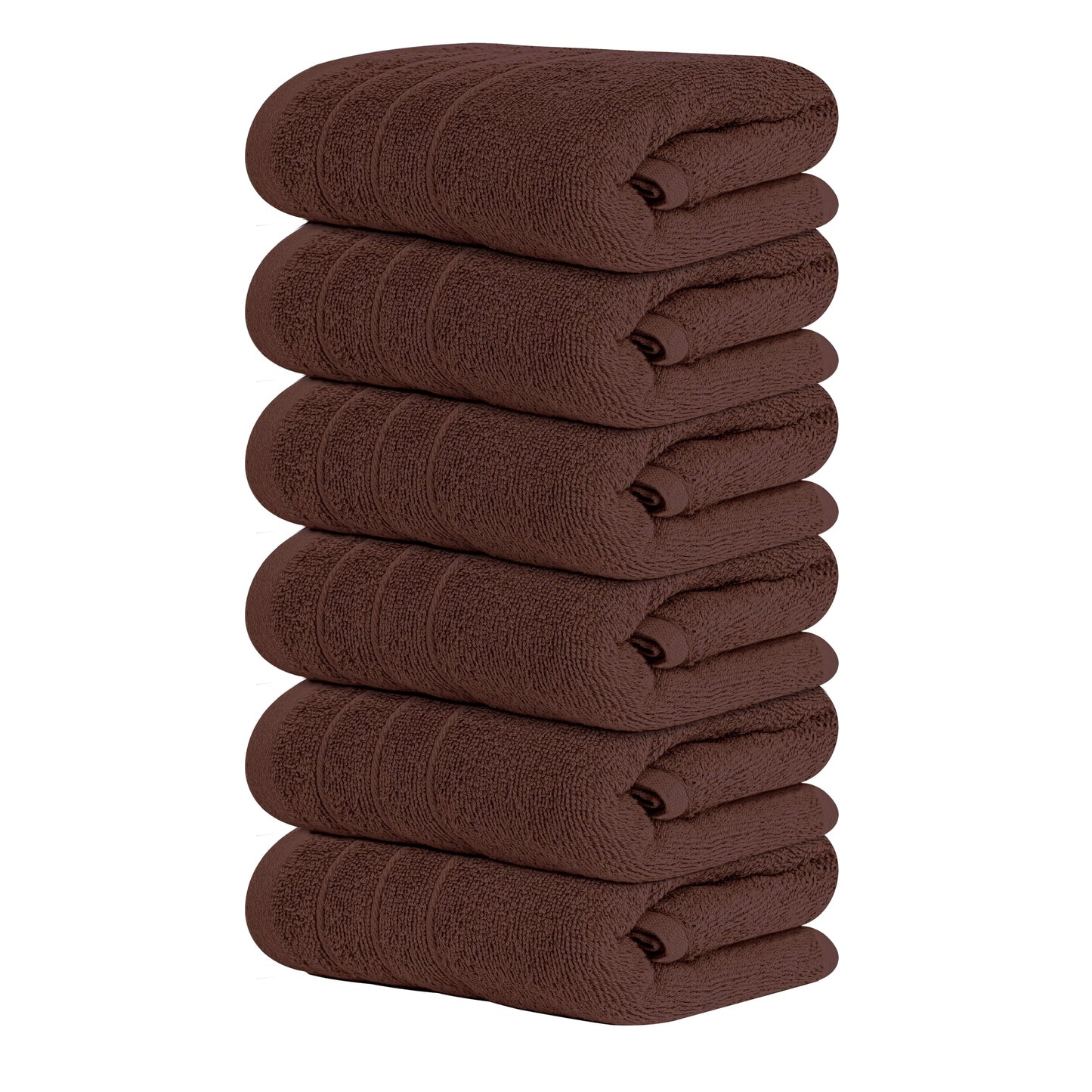 Soft Cotton Hand Towel Set Quick-Dry 6-Pack
