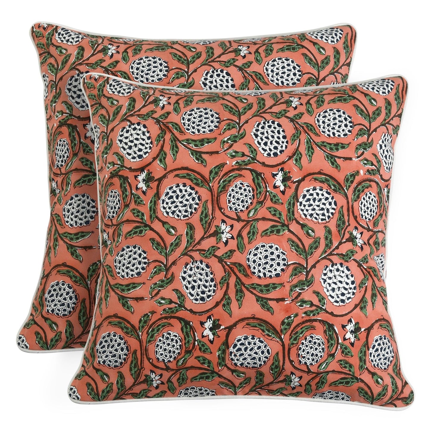 Block Print Cotton Decorative Cushion Cover Set