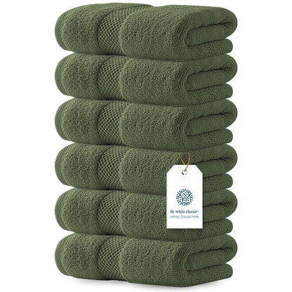Luxury Cotton Hand Towel Set Hotel Spa 6-Pack