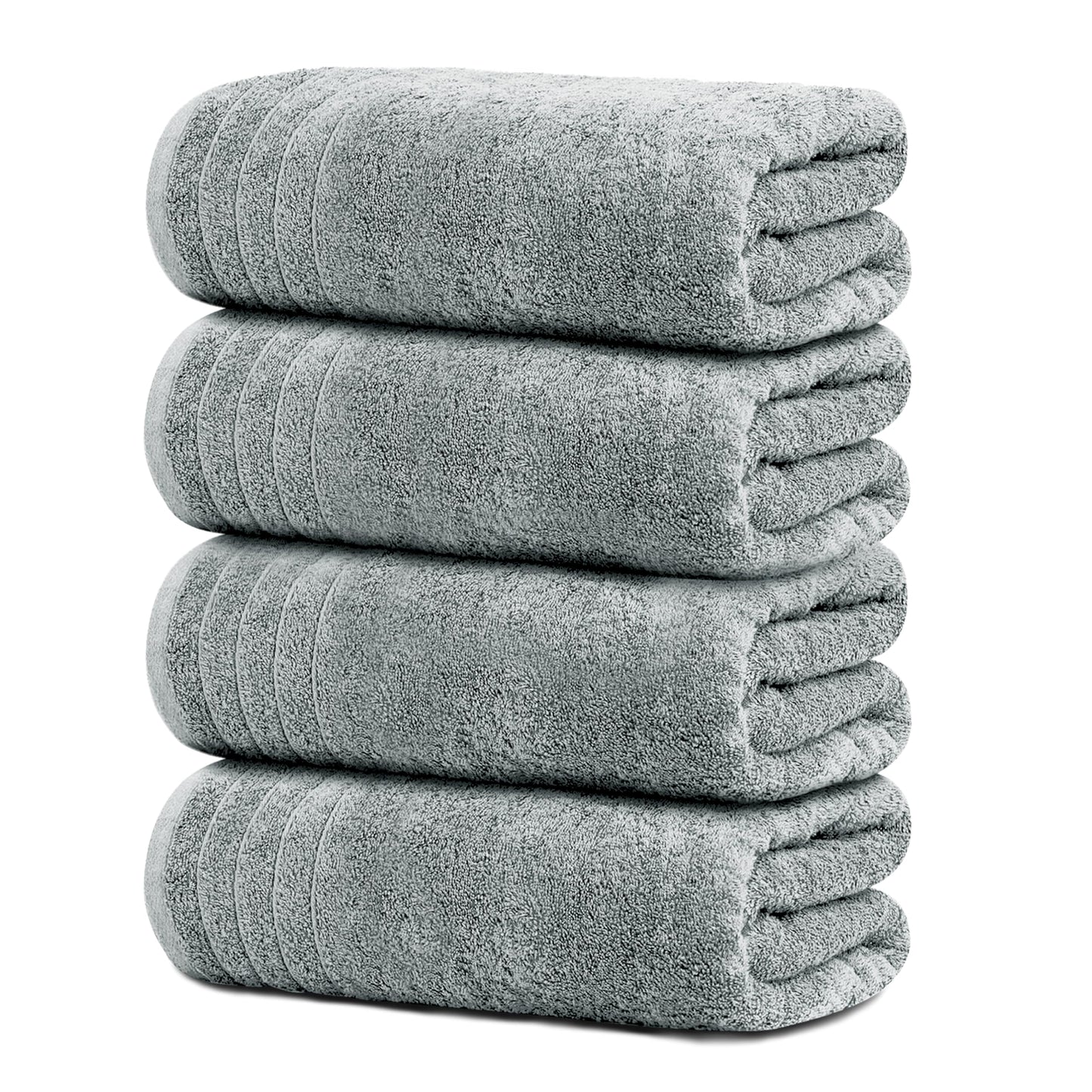 Extra Large Cotton Bath Towels Soft Quick-Dry 4-Pack