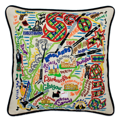 Midwest City Embroidered Decorative Throw Pillow