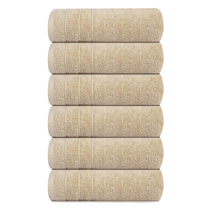Soft Cotton Hand Towel Set Quick-Dry 6-Pack