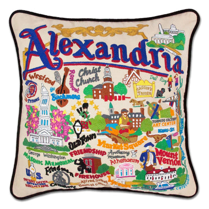 Midwest City Embroidered Decorative Throw Pillow