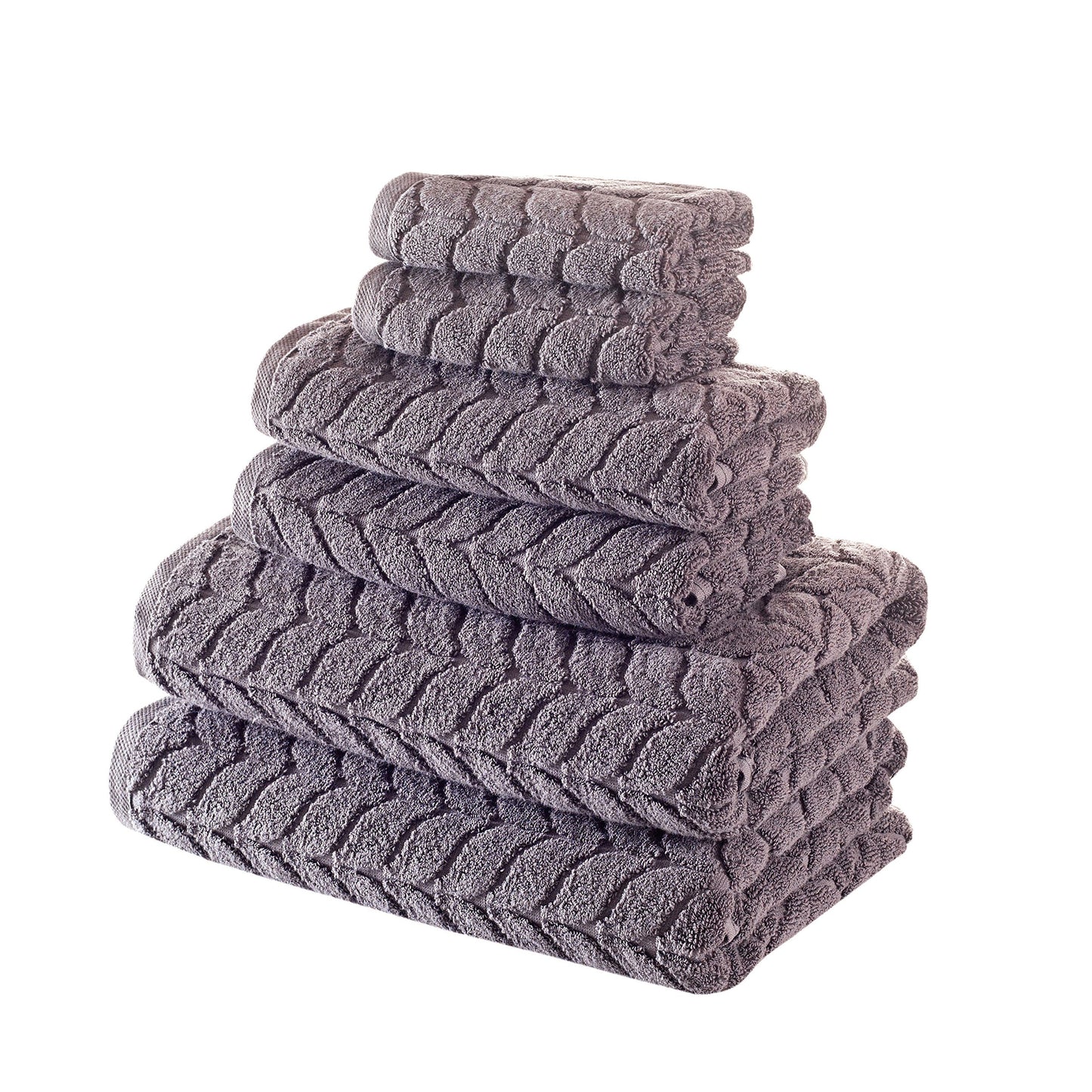 Turkish Cotton Towel Set Soft Plush Jacquard Design