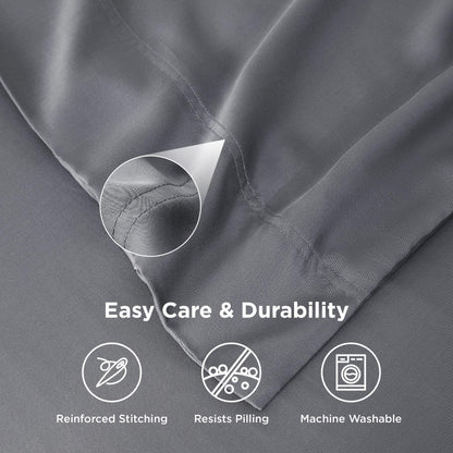 Cooling Bamboo Pillowcase Set Soft Breathable Cover