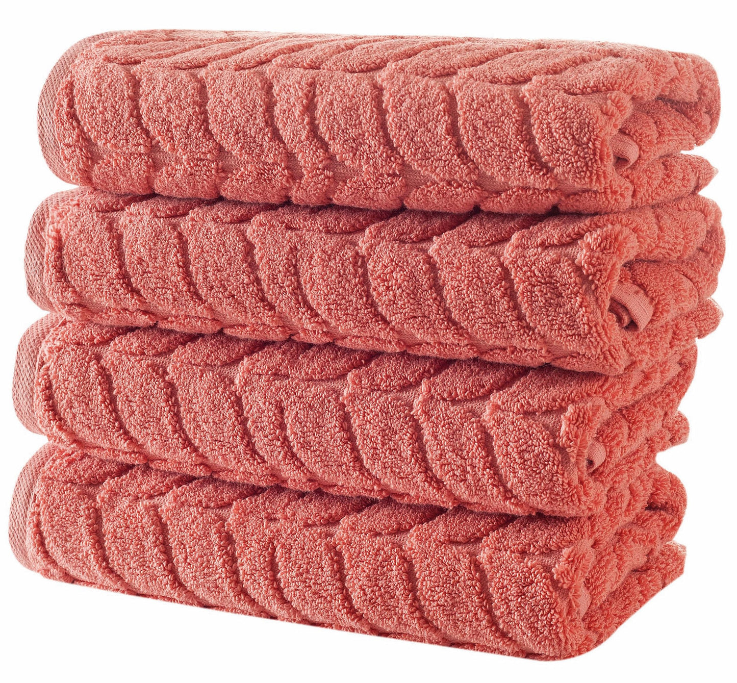 Turkish Cotton Towel Set Soft Plush Jacquard Design