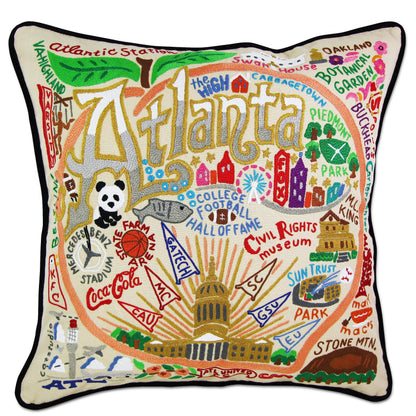 Midwest City Embroidered Decorative Throw Pillow