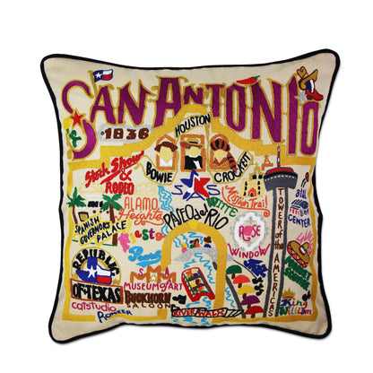 Midwest City Embroidered Decorative Throw Pillow