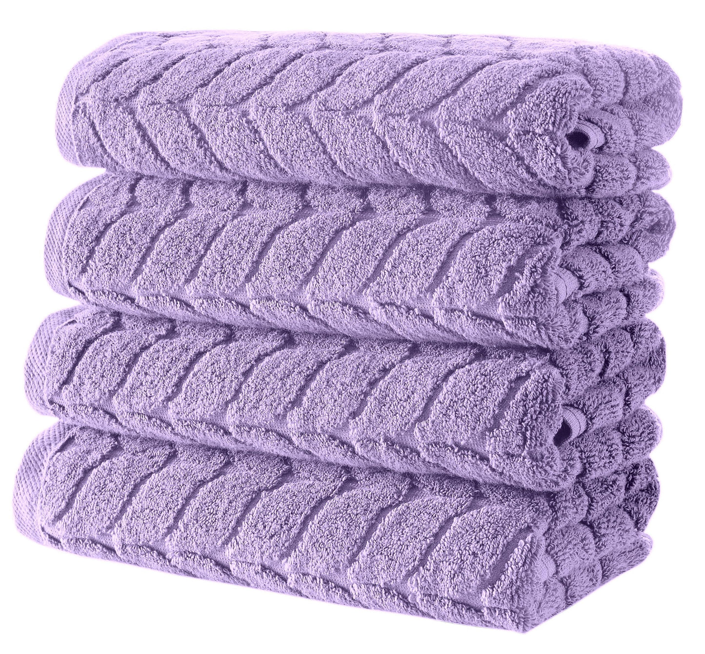 Turkish Cotton Towel Set Soft Plush Jacquard Design
