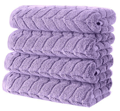 Turkish Cotton Towel Set Soft Plush Jacquard Design